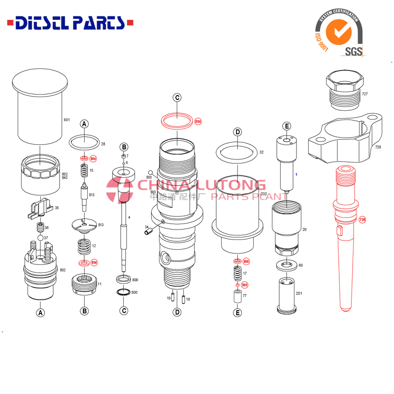 denso common rail injector repair 0 445 120 236 Fuel Injector for Case