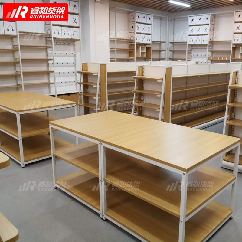 Hot sale China miniso store dollar gift wall mounted retail display racks shelves