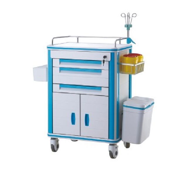 Drug Delivery Medical Trolley Cart Hospital Emergency Crash Anaesthesia