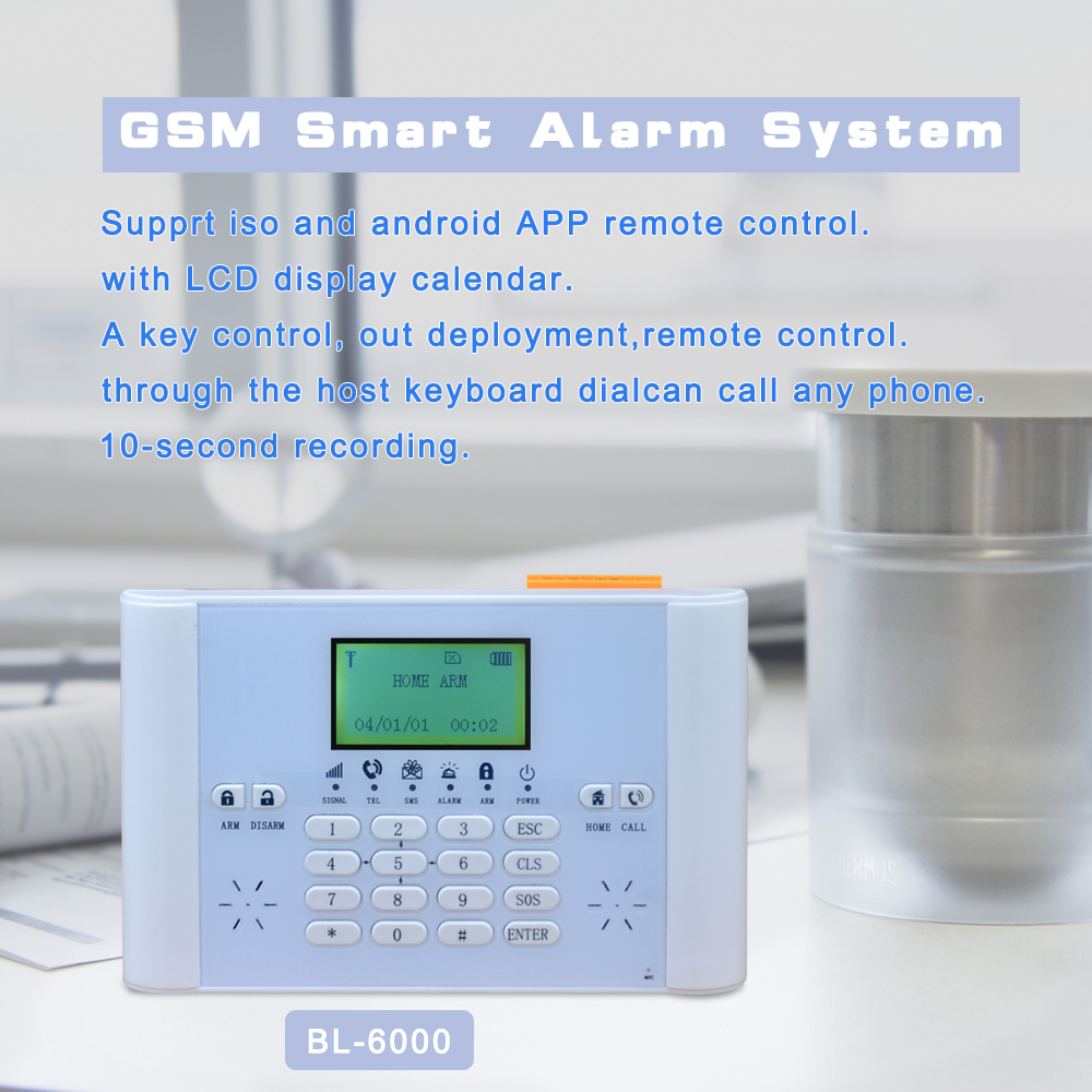 Home Security Burglar Alarm SystemsAndroid IOS APP Smart Control Supported Wireless WiFi GSM