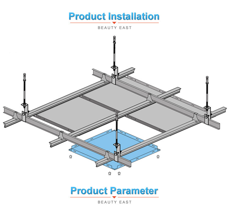 2020 New Curved Waterproof Aluminum Ceilling Panel in Square Shape