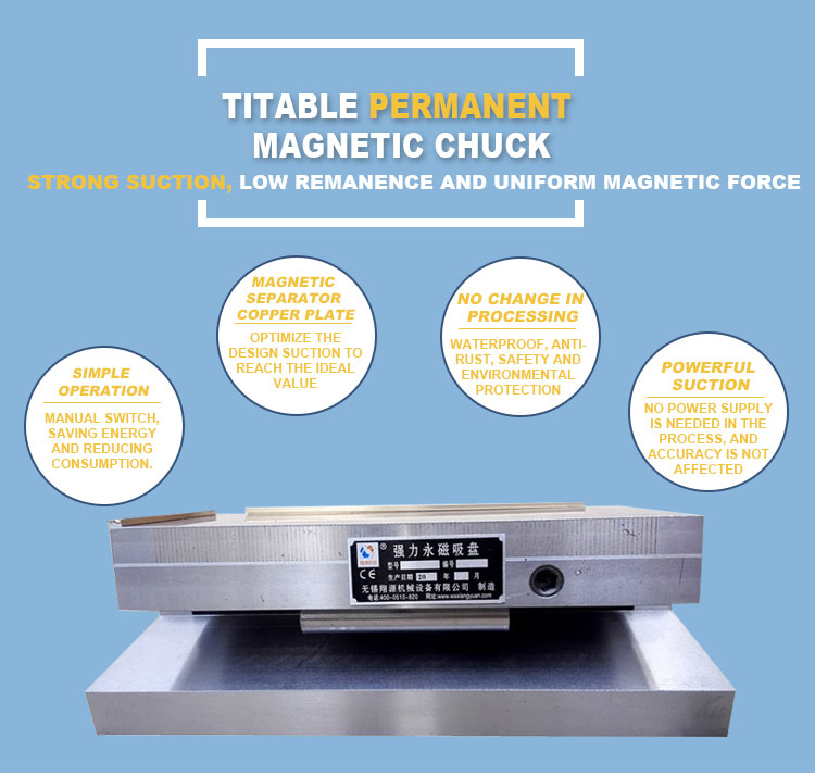 XM42 single tilt permanent magnetic chuck