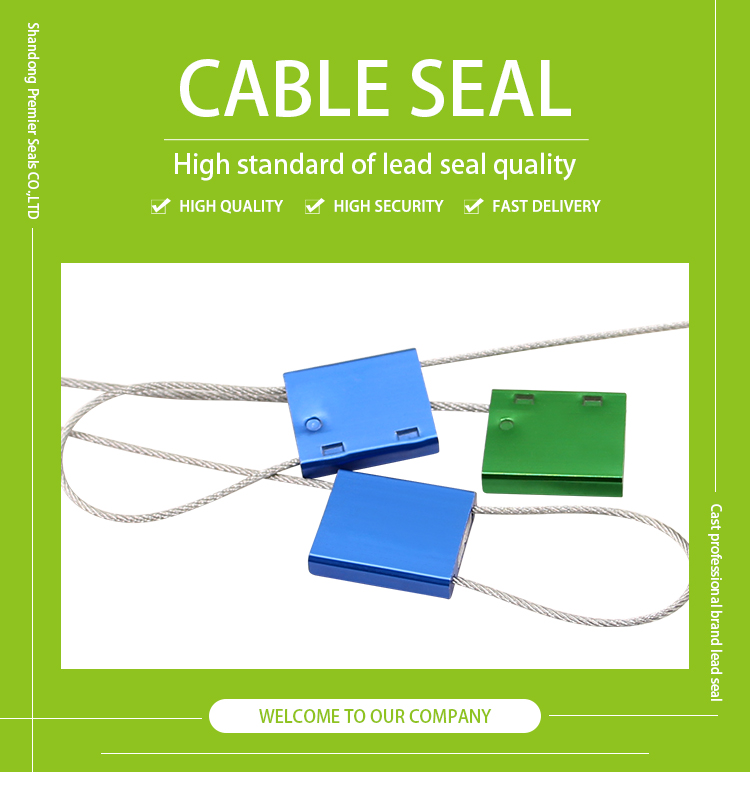 Customized cable seal tamper proof aluminum alloy security wire metal seals for containers