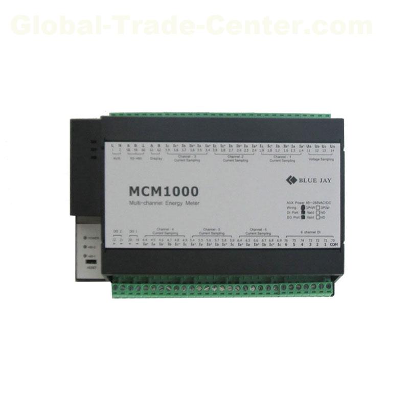 MCM1000 Multi channels power meter 3p energy meter din rail din rail energy meter