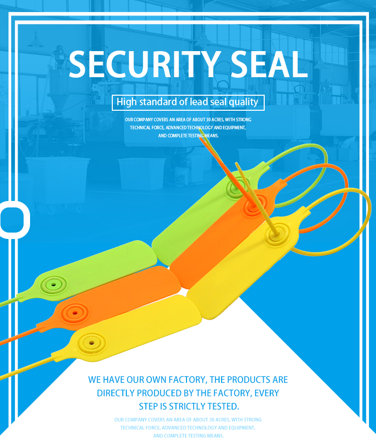 disposable self locking pull tight security container plastic seal