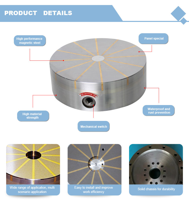 XF51 Radial Round Permanent Magnetic Chuck Workpiece Processing Surface Processing Grinding Machine