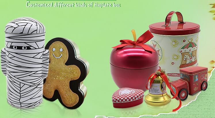 the Custom Food Safety Green CanCanisters Sweet Metal TrayCase Red Metal Packaging Tin BoxHolder Candy Tin Holders