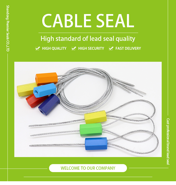 high security pull tight container metal hexagonal tamper proof wire cable seals