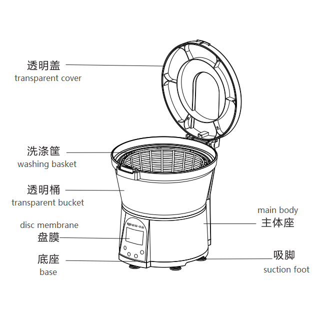 Food purifier Vegetable washers Fruit washers