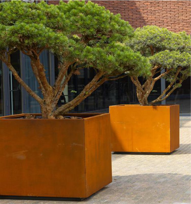 Corten steel Planter Stainless steel flowerpot