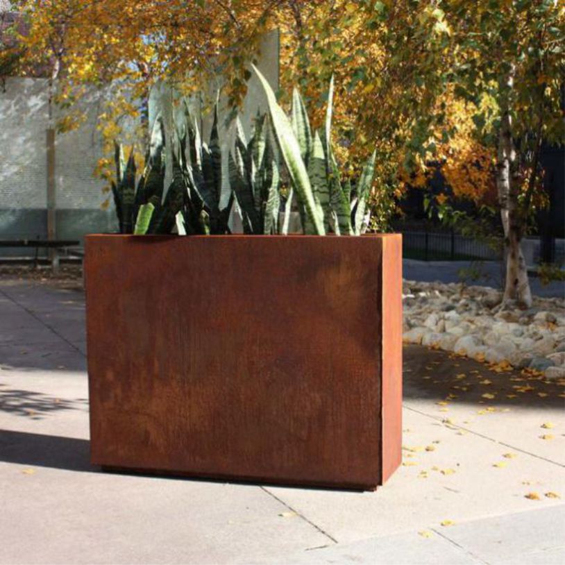 Corten steel Planter Stainless steel flowerpot