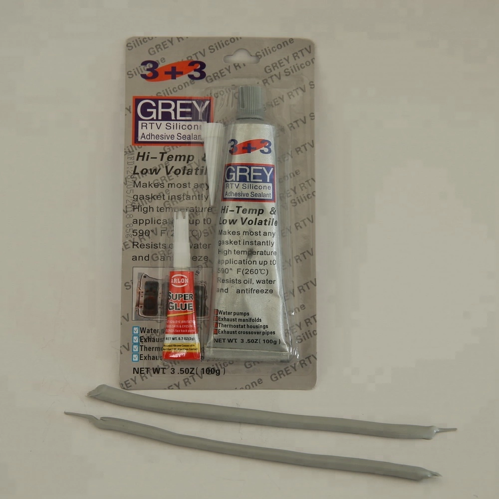 China Grey Color 100g Neutral RTV Silicone Sealant Gasket Maker
