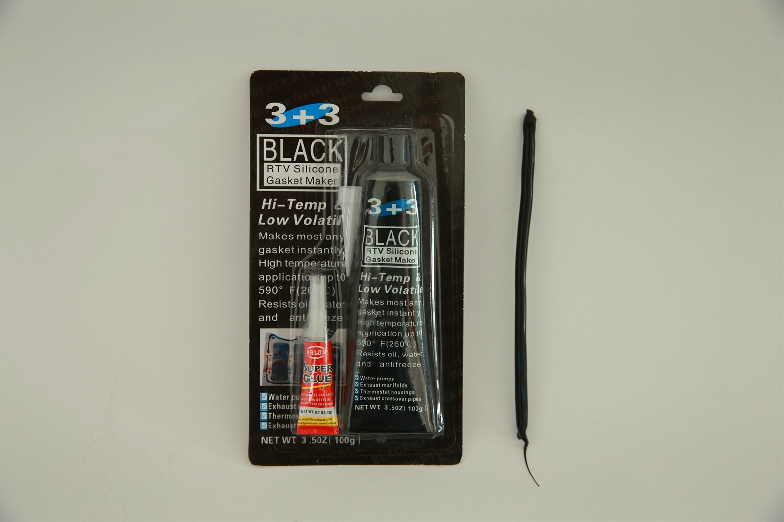 Hitemp Grey Color 100g RTV Silicone Sealant Gasket Maker with Super Glue Hitemp Grey Color 100g RTV Silicone Sealant Gasket Maker with Super Glue