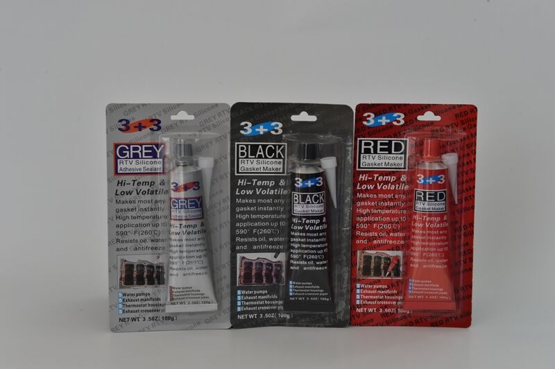 Hitemp Grey Color 100g RTV Silicone Sealant Gasket Maker with Super Glue Hitemp Grey Color 100g RTV Silicone Sealant Gasket Maker with Super Glue