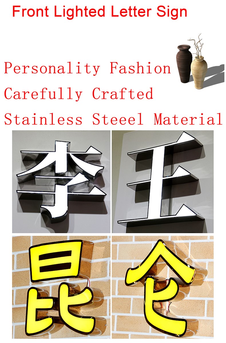 Austrialia Fashion LED Lighting Logo Board 3D Sign Letters 55 Inch Edge Light LED Sign Outdoor Signage