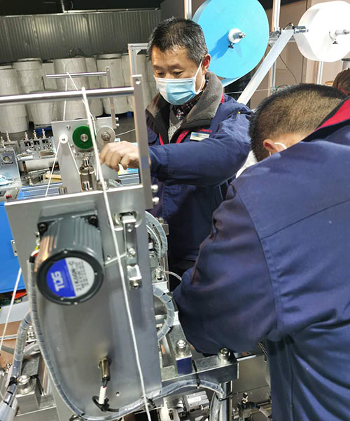 haitelAutomatic mask machine disposable mask production line