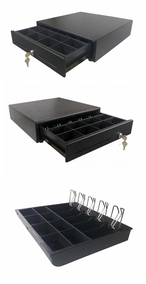 Made in China 410 mm Factory Removable 24V RJ12 5B8C 16 inch Cash Drawer