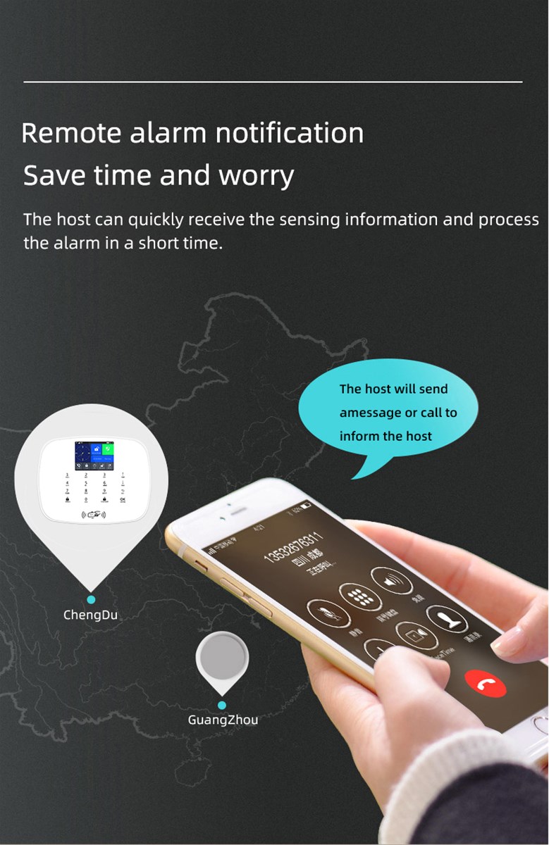 WiFi3G Security Camera Home Alarm System APP Live Video Remote Control Home