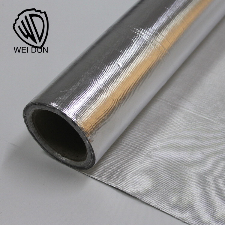 China factory sales fire resistant insulation material aluminum foil fiberglass fabrics
