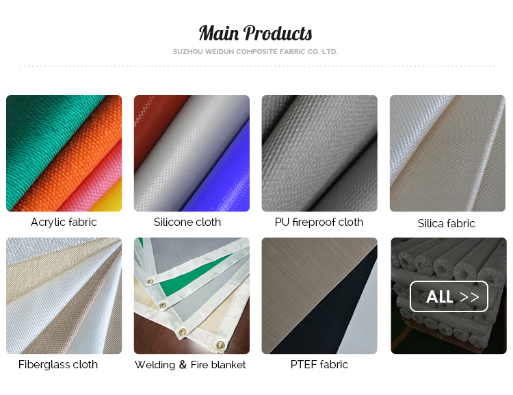 Good quality high temperature resistant high silica fiberglass cloth
