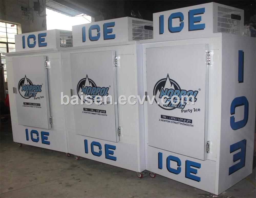 10 Years experience Ice merchandiserGas station bagged ice storage freezer Factory