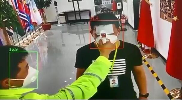 Temperature measurement Helmet Thermal Imaging with facial recognition vehicle license plate recognition