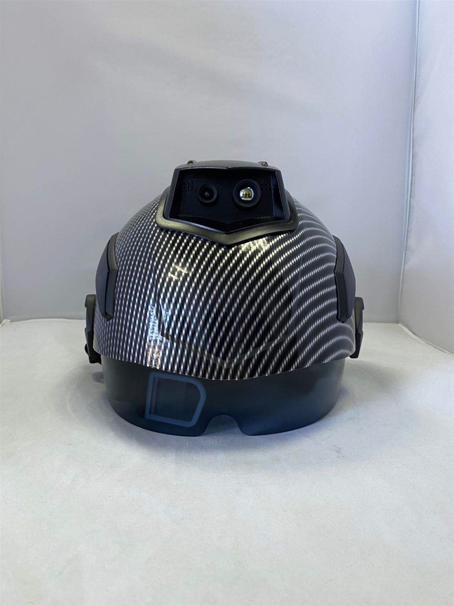 Temperature measurement Helmet Thermal Imaging with facial recognition vehicle license plate recognition
