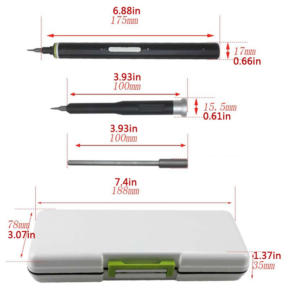 Precision electric screwdriver metal set 8203 S2 30PCS boxed miniature electric screwdriver rechargeable repair tool 1 s