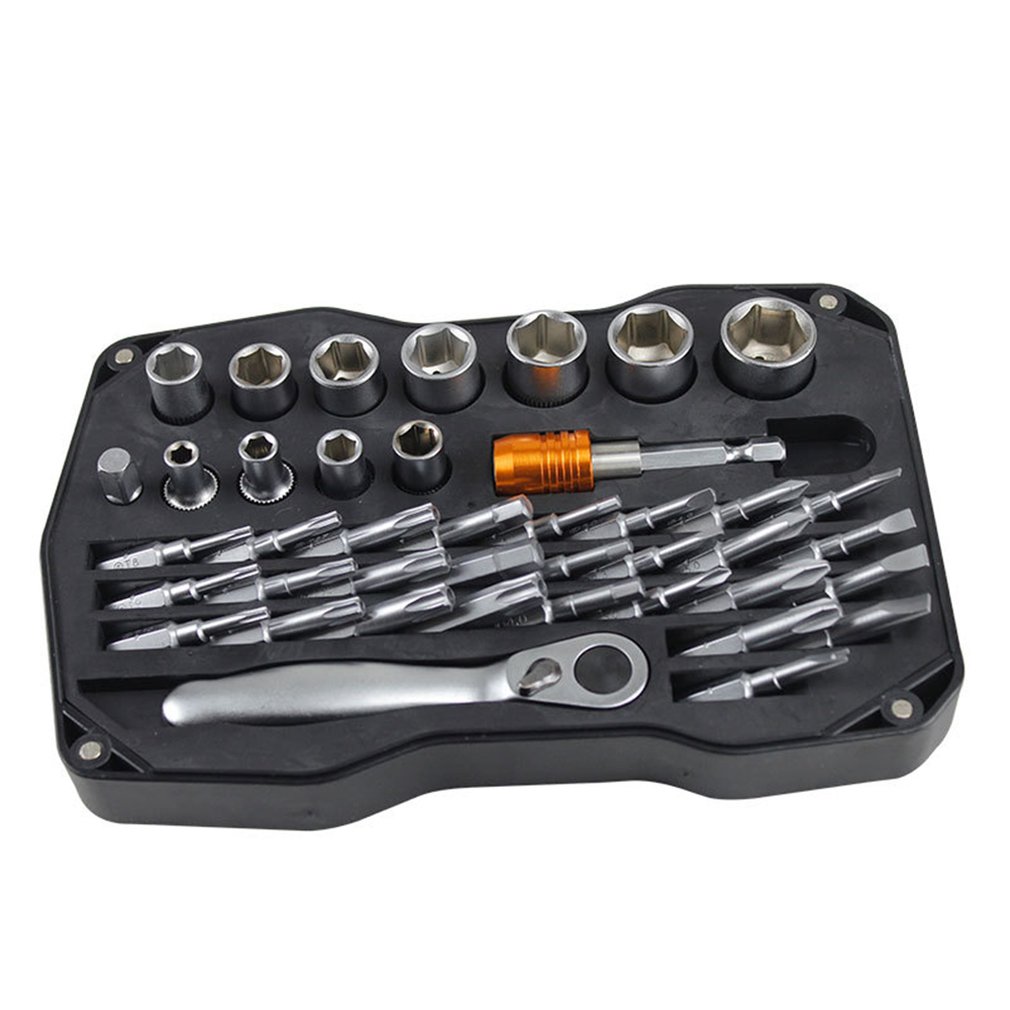 8199 Quick Ratchet Multipurpose Set 41Pcs Precision Screwdriver Set Quick Ratchet Wrench Tool Driver