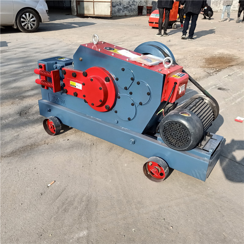 GQ50 steel round barflat bar cutting machine automatic bar cutter hydraulic rebar cutter used on construction sites