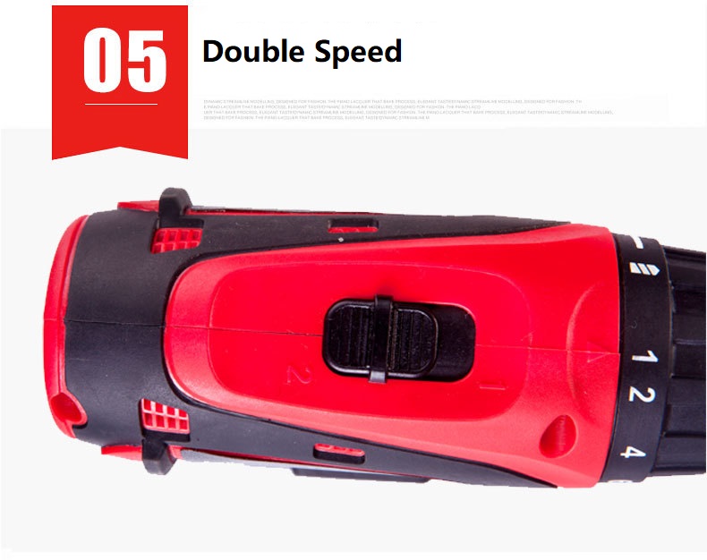 Strong Electric Drill 6000mAh8000mAh12000mAh 54NM Lithiumion Cordless Torque Electric Screwdriver13mm Drill
