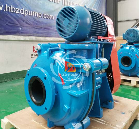 horizontal centrifugal heavy duty slurry mining pump with rubber liner