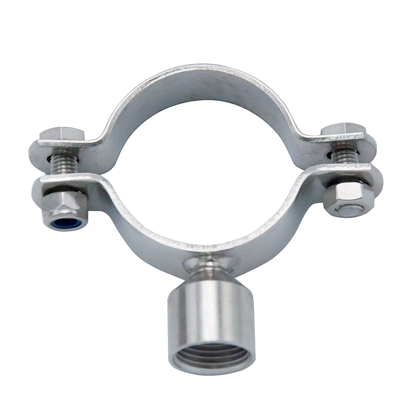 DN40 Stainless Steel Piping Supports Round Pipes Holder with Female Threaded