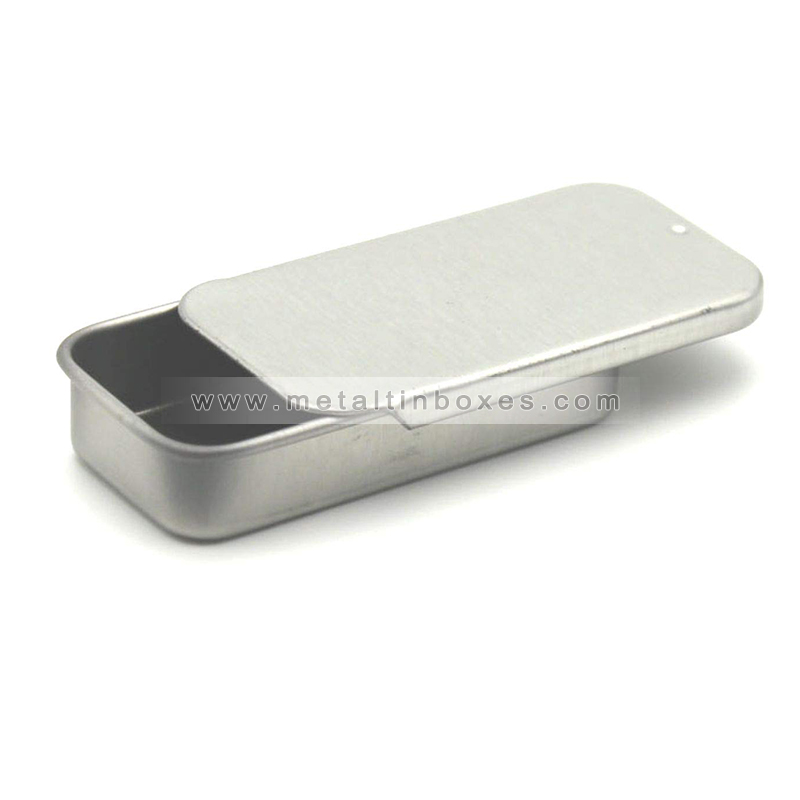 Custom printed lip balm slide tin mini mint sliding tin box