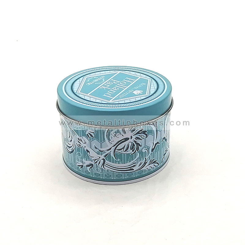 Customized round candle tin can container empty candle tins