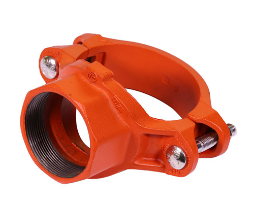 ductile iron pipe fittings threaded outlet mechanical tee