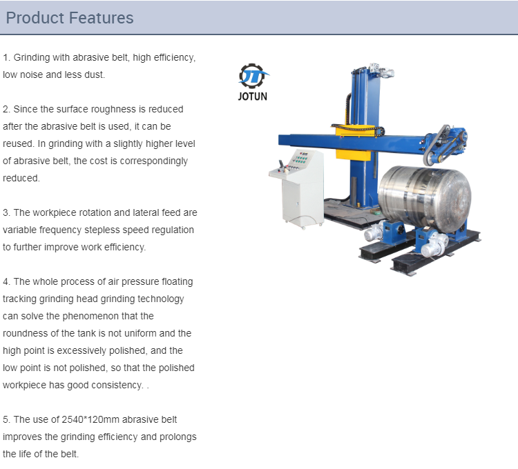 Jotun Stainlee steel Tank Polishing Machine