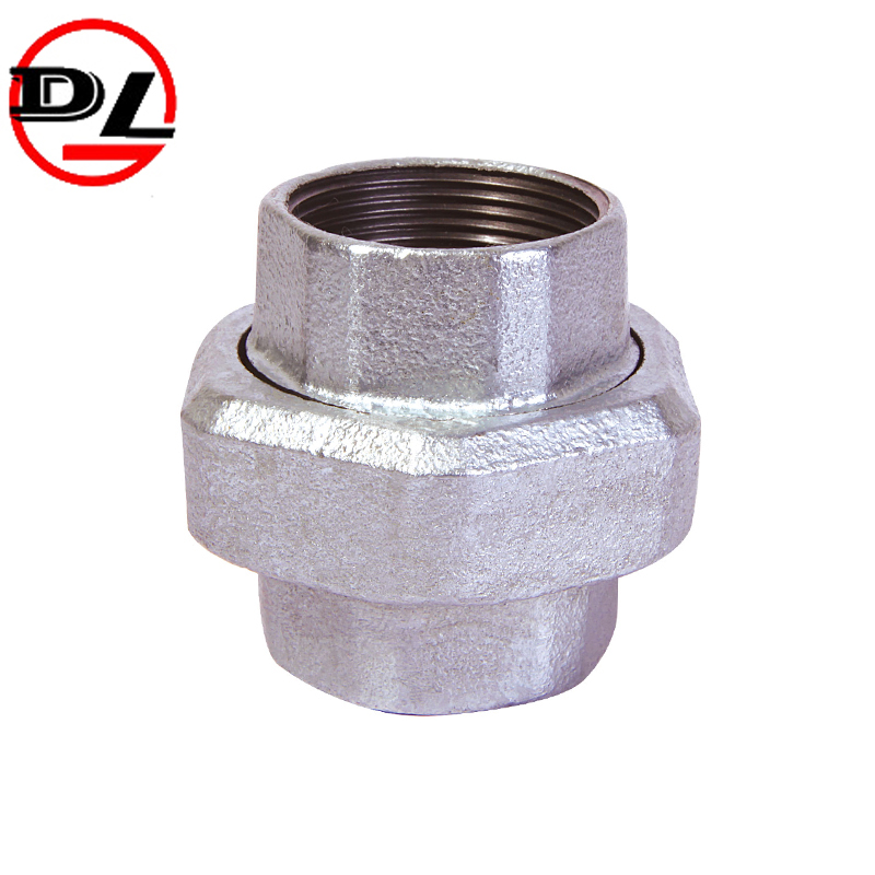 malleable iron pipe fittings galvanized pipe union