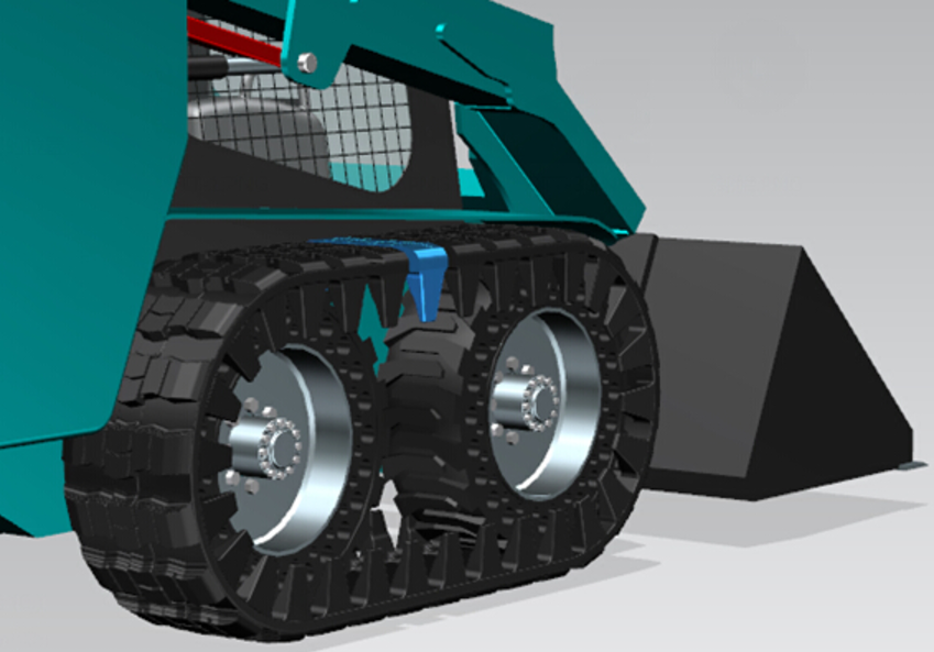 Rubber OTT Track over the Tire for Skid Steer Loader All Terrain Vehicle Rubber Crawler