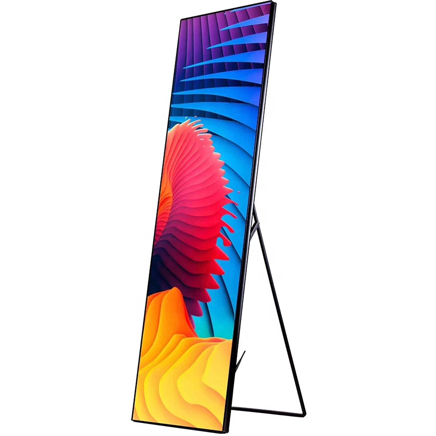 Hot selling p25 floor standing LED display WiFi USB indoor LED poster