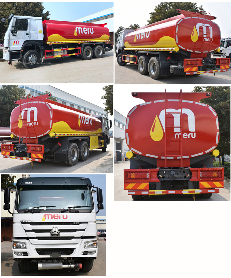HOWO 25000 liters heavy fuel oil truck tanker fuel tank truck