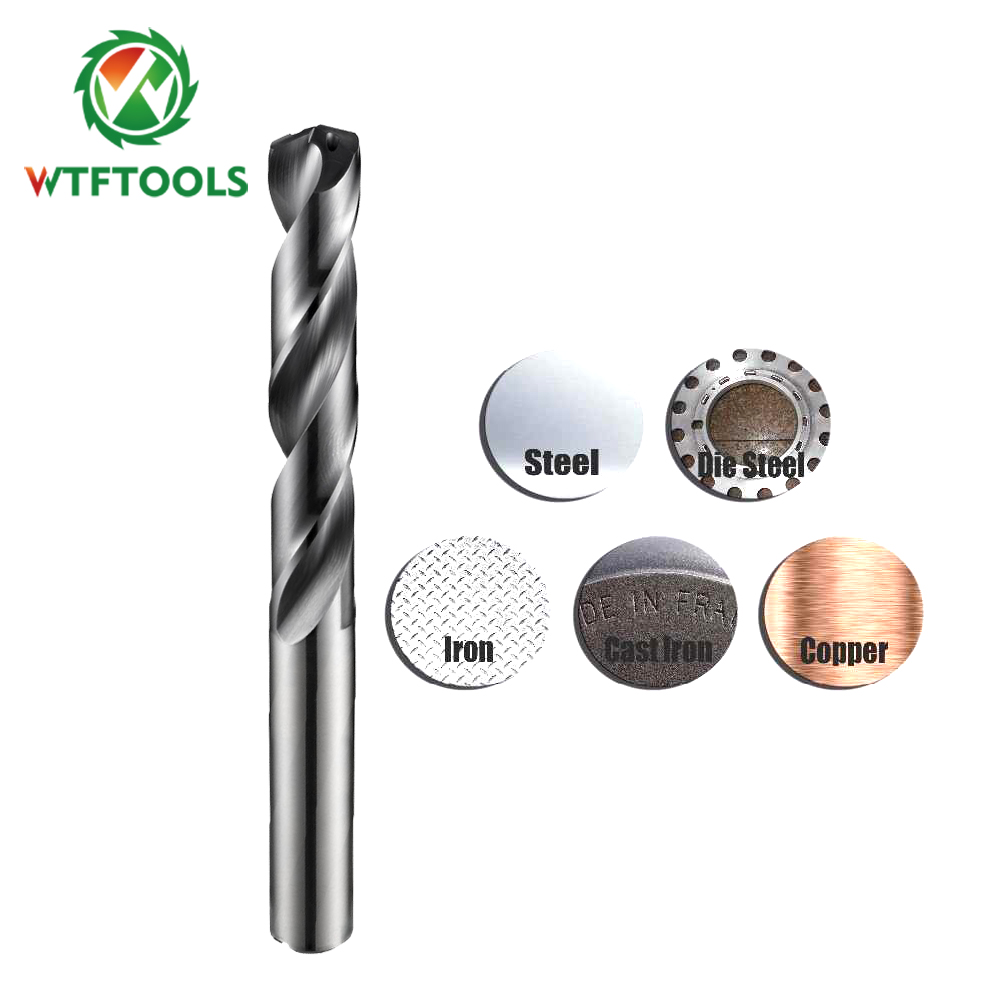 8mm Inner Coolant Tungsten Carbide Drill Bits For Aluminum Drilling