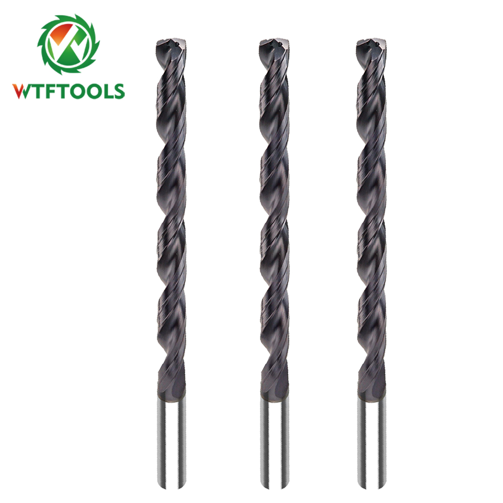 Diameter 7mm Inner Coolant Tungsten Carbide Drill Bits For Steel