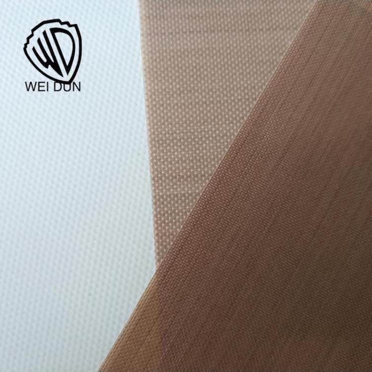 Nonstick PTFE coated fiberglass open mesh fabric with pressure sensitive