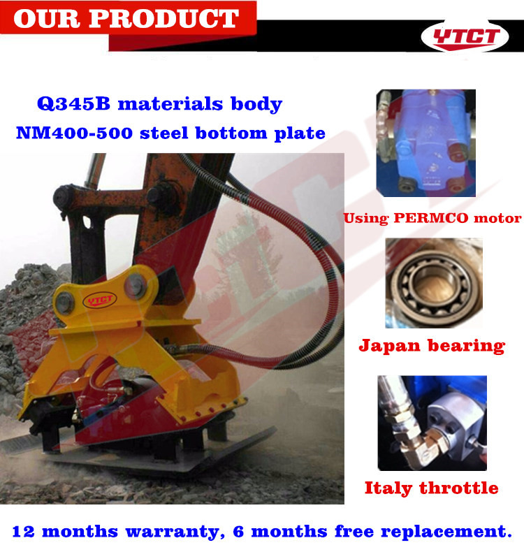 any brand excavator hydraulic plate compactor made in china