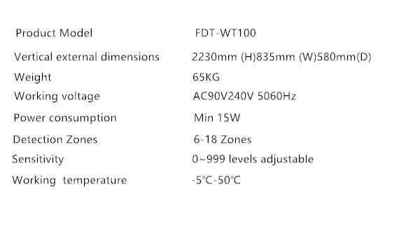 HeatFeverTemperature Detector Gate with Face Recognition Thermometry from Factory