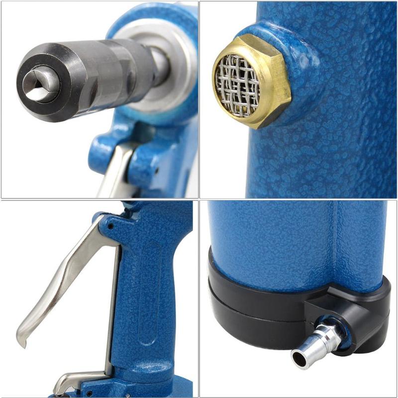 3claw Pneumatic Air Hydraulic Pop Rivet Gun Riveter Nail Nut Riveting Tool Industrial Grade