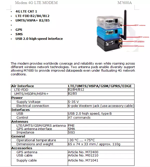 4G multi SIM Modem LTE Modem Quectel EC25E EC25A Support AT command RS232High speed GSM CAT1CAT4