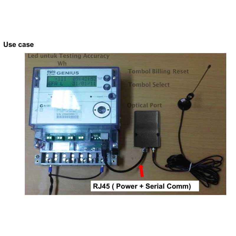 Power through RJ45 4G LTE modem Cat M1 and NBIoT supported Remote AT Command Configurable M2M application