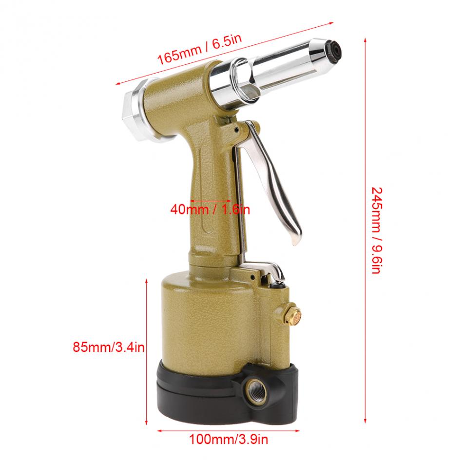 KP701 short cylinder pneumatic rivet gun industrialgrade riveting rivet gun Air Hydraulic RiveterProfessional